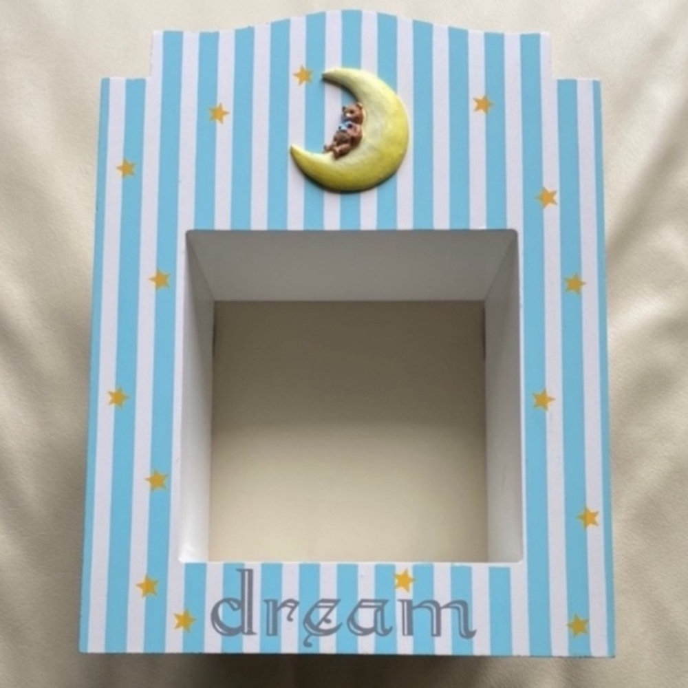 💕Host Pick💕 Decorative box / frame / storage for kids - moon, stars & teddy